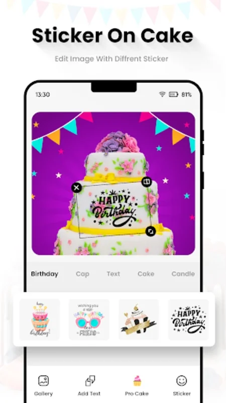 Name Photo On Birthday Cake for Android - Create Personalized Birthday Cakes