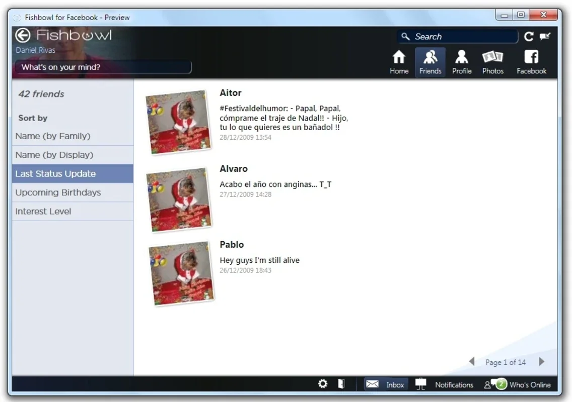 Fishbowl for Windows 7 - Free Social Network App