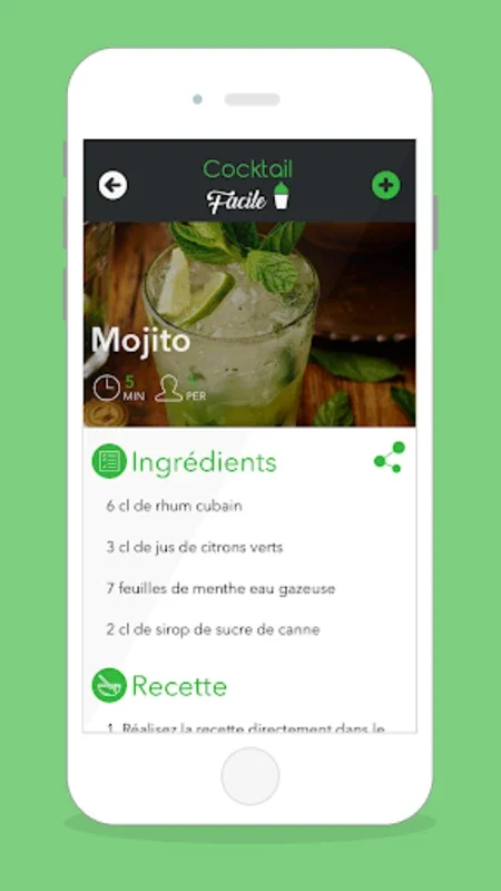 Cocktail Facile & Détox for Android - Rich Mixology Recipes