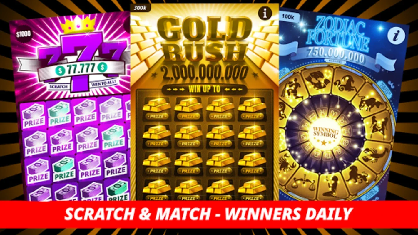 Lottery Scratchers - Winners for Android - Virtual Lottery Fun