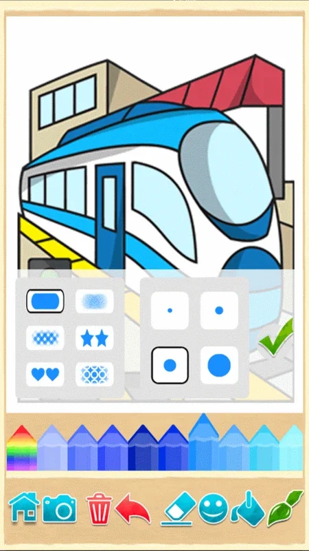 Trains Coloring Game for Android - Spark Creativity