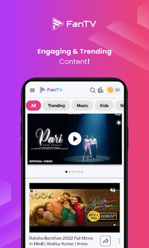 FanTV for Android: Diverse Entertainment Hub