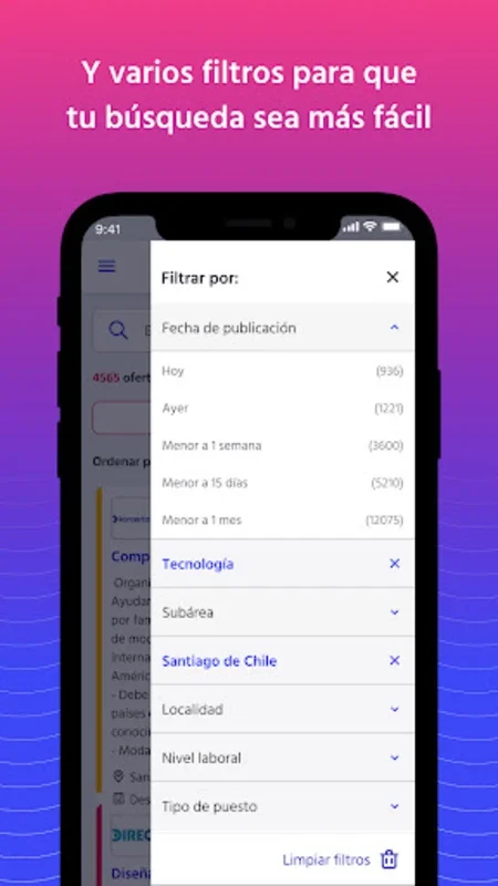 Laborum for Android - Seamless Chile Job Search