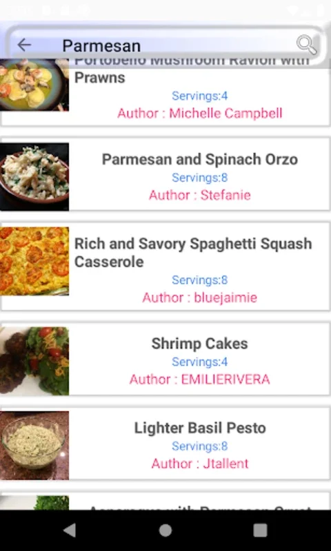 Parmesan Recipes for Android - No Downloading Needed