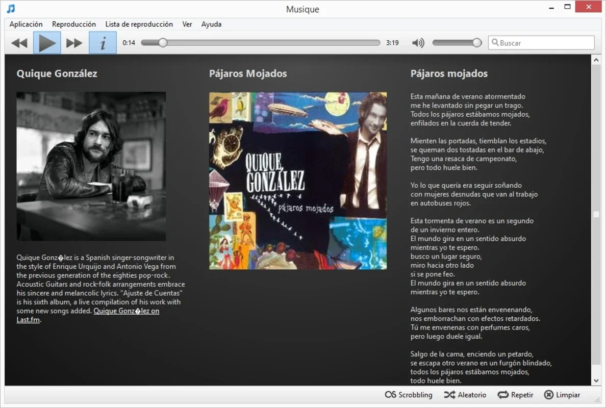 Musique for Windows - Simple and Practical Music Player