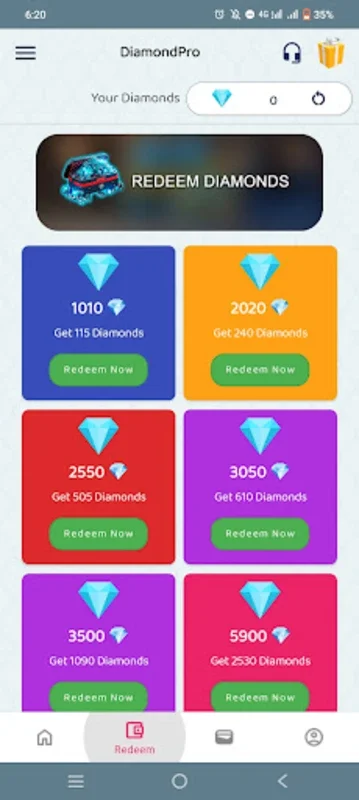 DiamondPro - FFF Diamonds for Android - No Downloading Needed