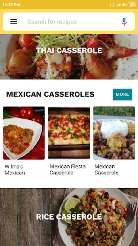 Casserole Recipes for Android - Download the APK from AppHuts