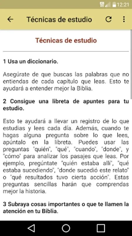 Como estudiar la Biblia for Android - Enrich Your Bible Study