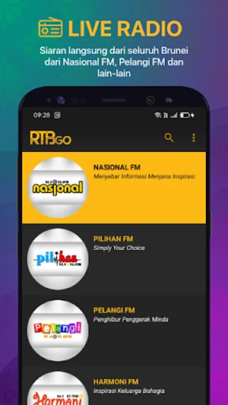 RTBGo for Android - Free Bruneian Media on Your Hand