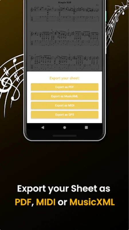 Guitar2Tabs - Note Recognizer for Android: Transforms Guitar Audio Easily