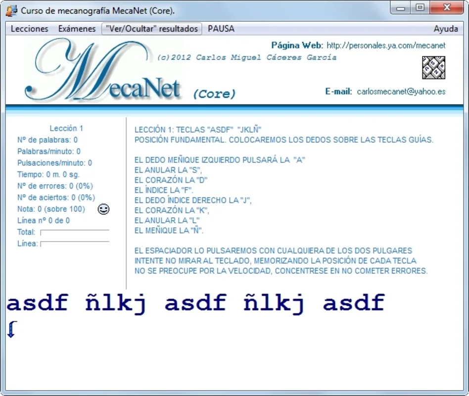 MecaNet Core: Master Typing on Windows