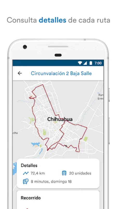 BusCUU for Android - Navigate Chihuahua City