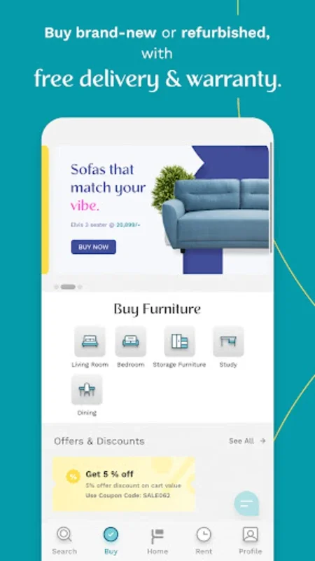 Furlenco for Android - Transform Your Home with Furniture