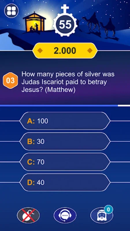 Daily Bible Trivia Quiz Games for Android - No Downloading Needed