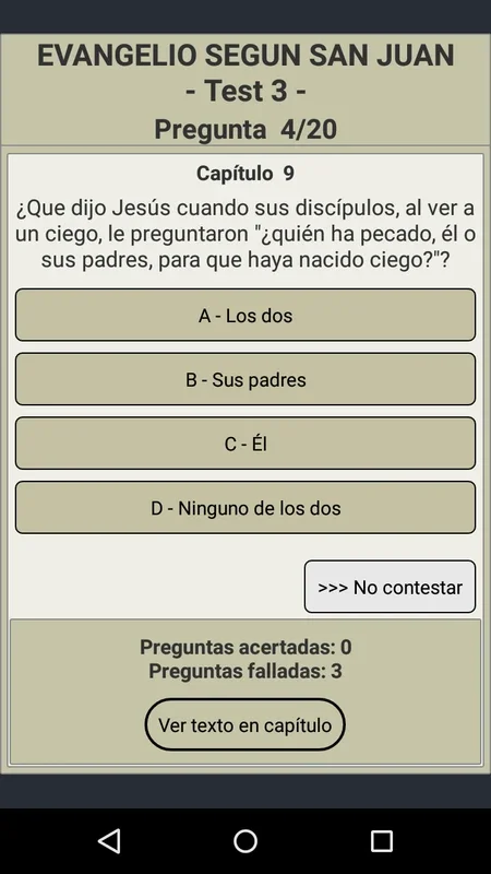 El gran juego de la Biblia for Android - Test Your Bible Knowledge