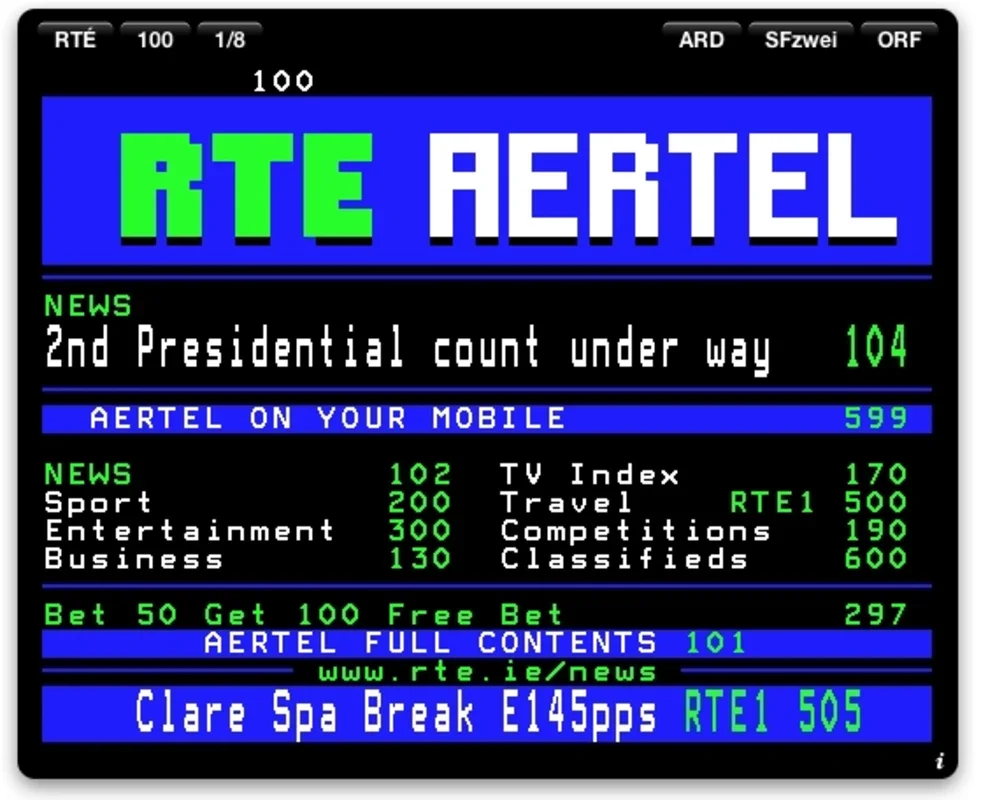 Teletext for Mac: Access European Teletext Services