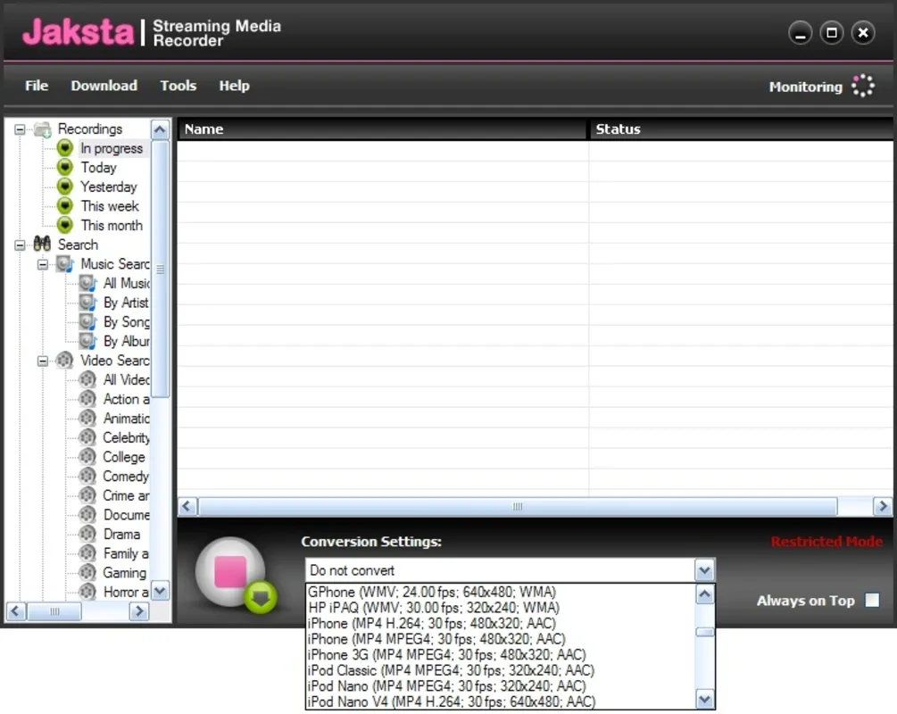 Jaksta Streaming Media Recorder: Effortless Video & Audio Download for Windows