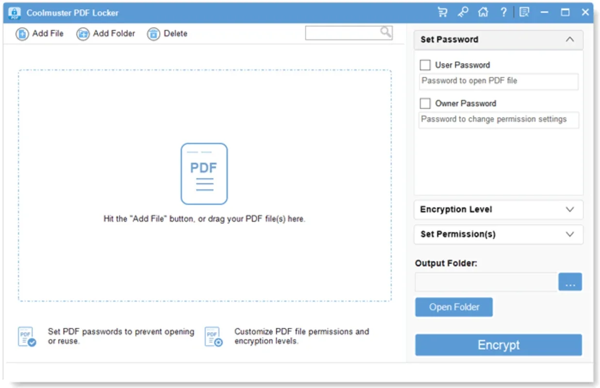 Coolmuster PDF Locker for Windows - Secure Your PDFs