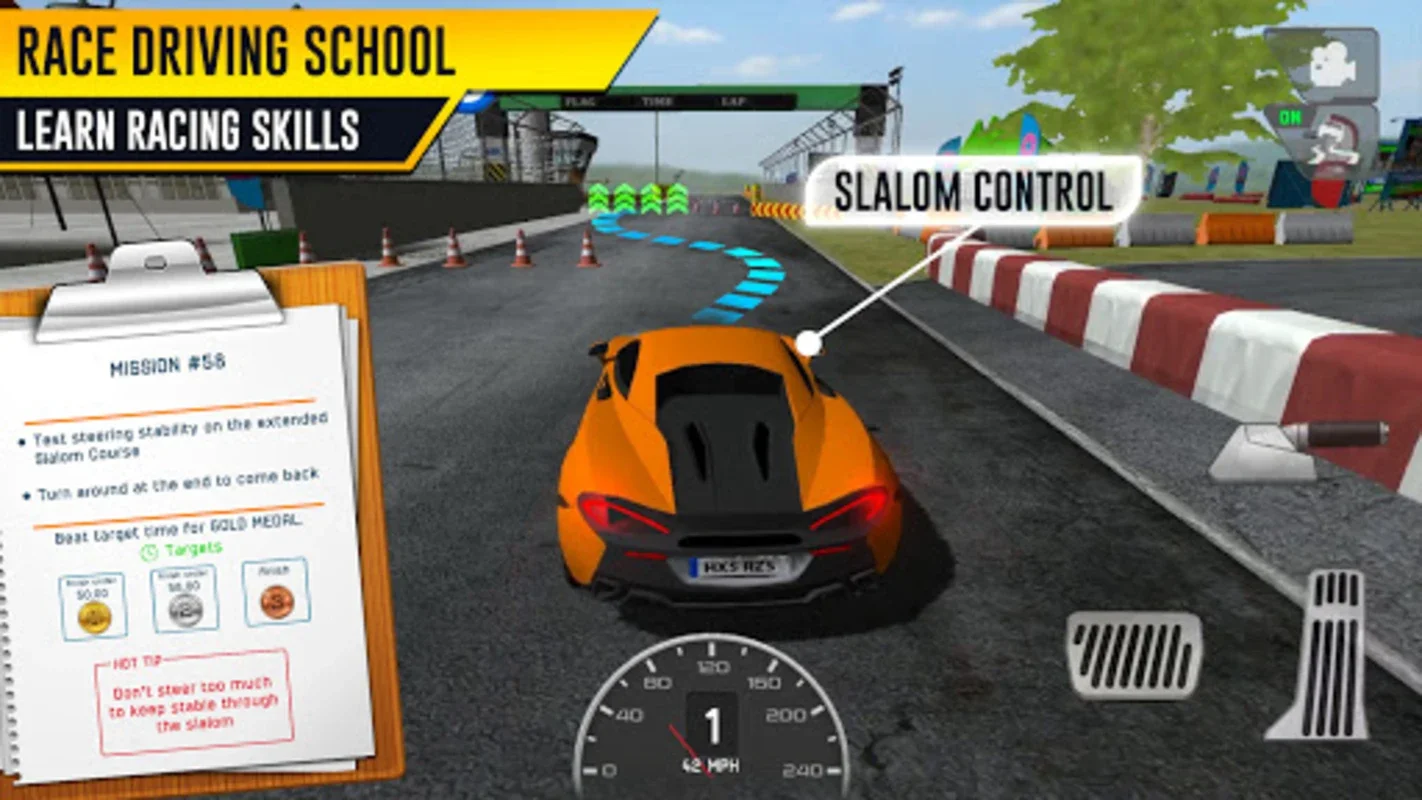 Race Driving License Test for Android - Realistic Racing Experience