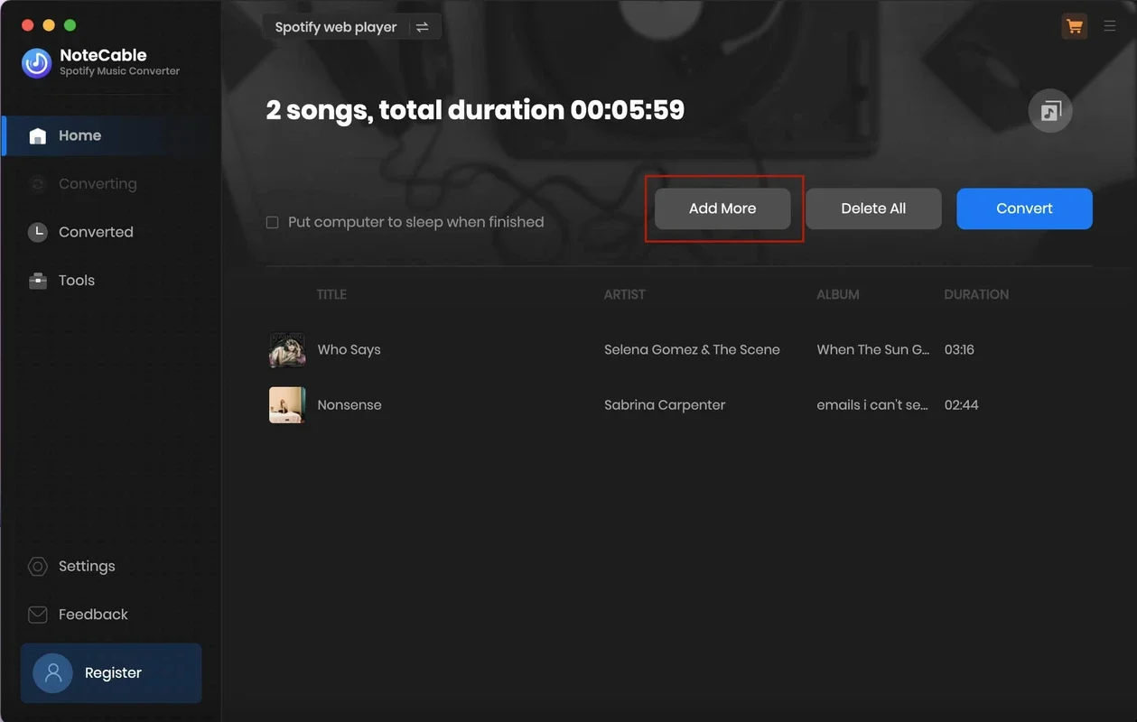 NoteCable Spotify Music Converter for Mac: Convert Spotify Music Easily