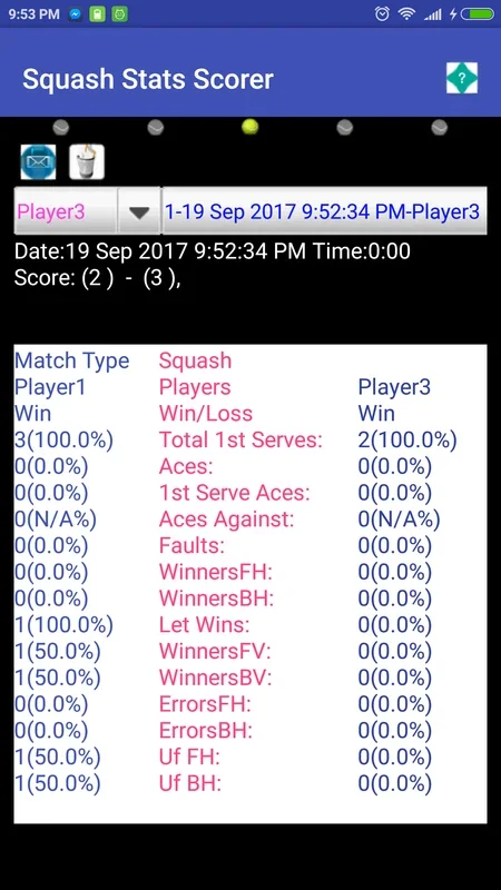 Squash Scorer free for Android - Track Your Scores Easily