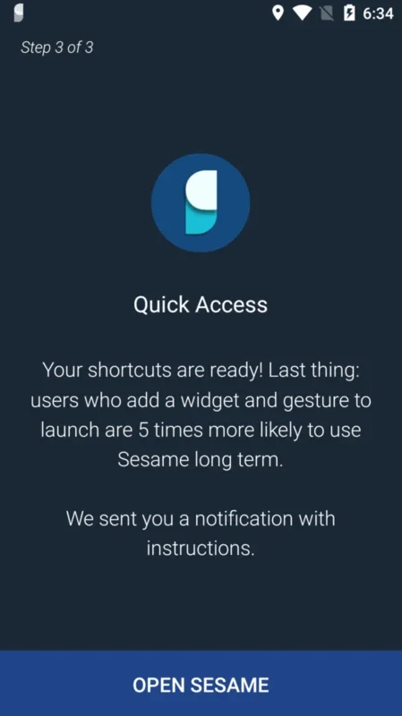 Sesame for Android - Customize Shortcuts Easily