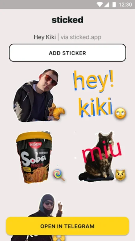 Sticked - Telegram stickers for Android - Enhance Your Chats with Custom Stickers