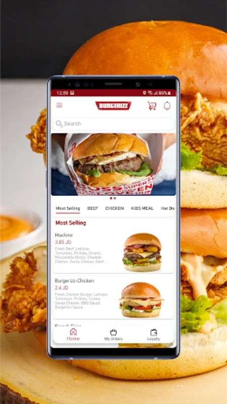 Burgerizz for Android - Enhance Your Dining Experience