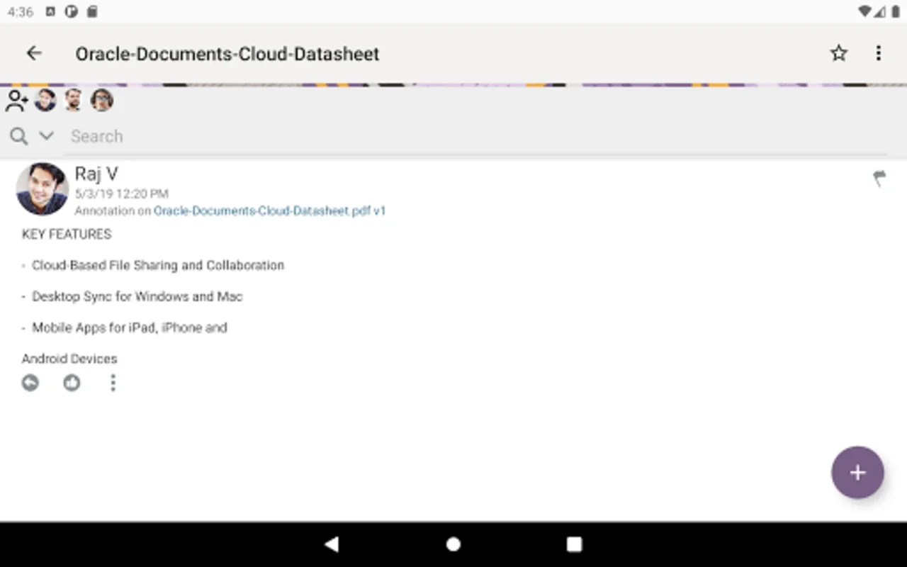 Oracle Content for Android - Secure File Sharing & Syncing