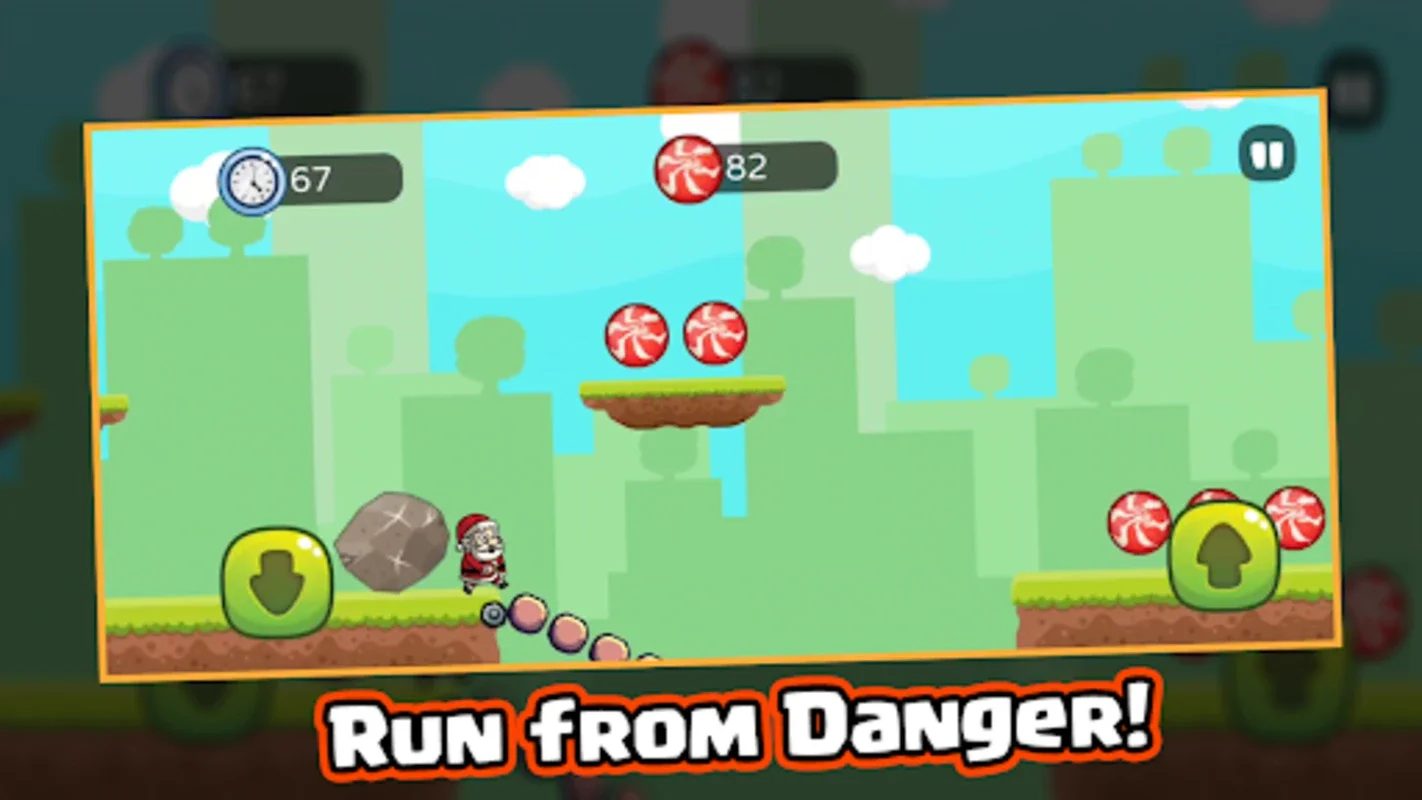 Santa Run 2D Xmas Santa Runner for Android - Festive Fun