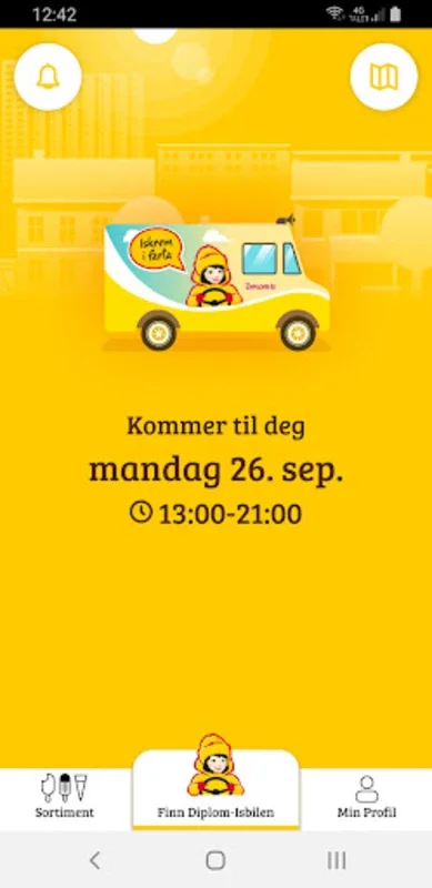 Diplom-Isbilen for Android - Convenient Ice Cream Delivery