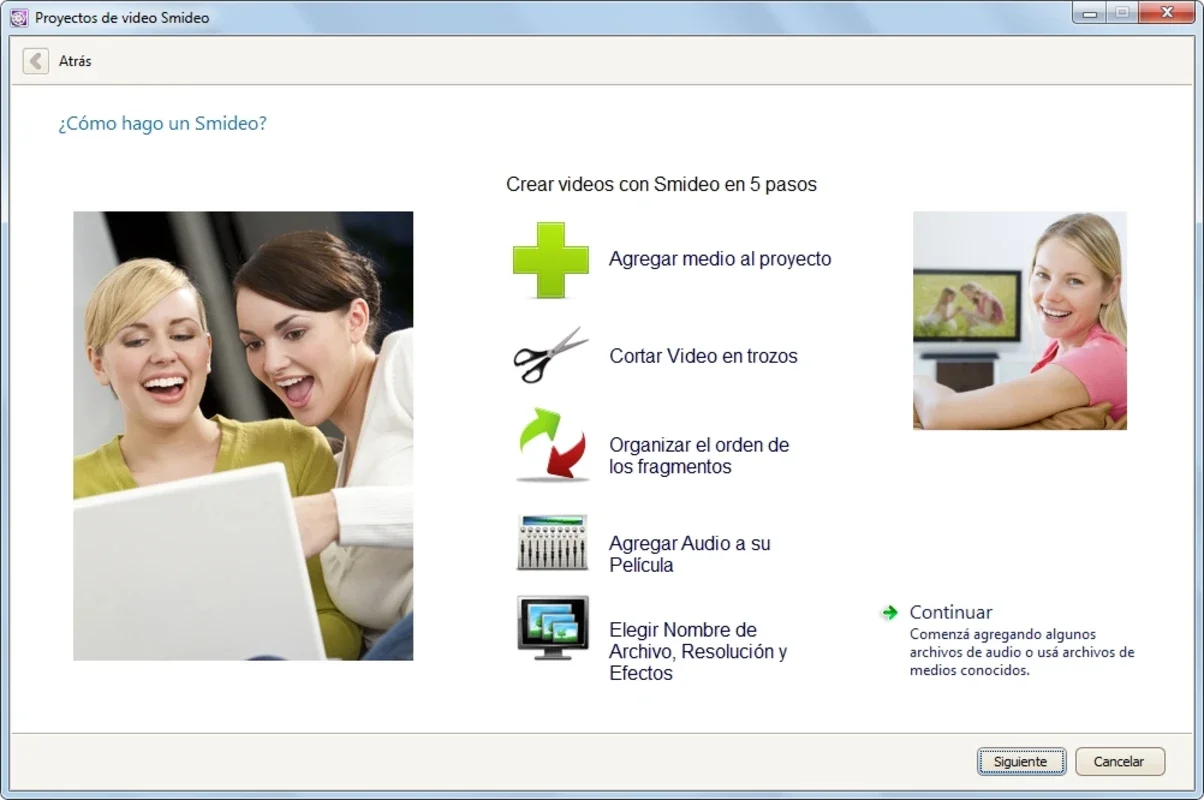 Smideo for Windows - Create Video Slideshows Easily