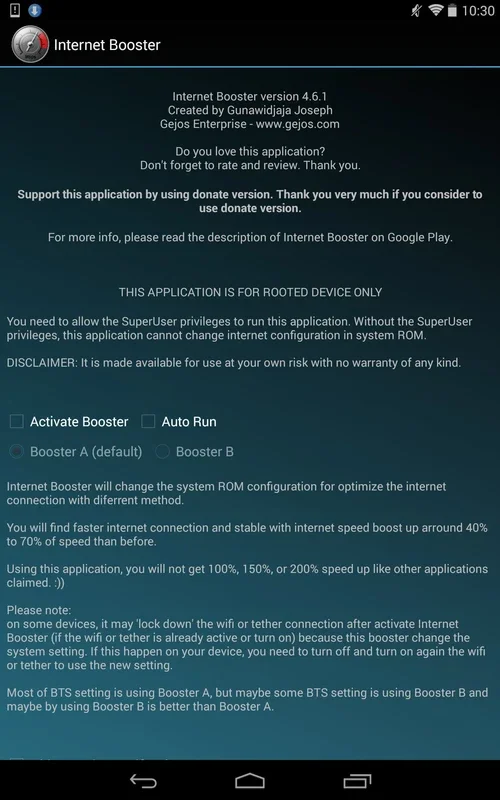 Internet Booster (root): Enhance Android Internet Speed with Root Access