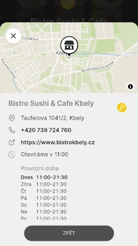 Bistro Sushi & Cafe Kbely for Android - Effortless Food Ordering