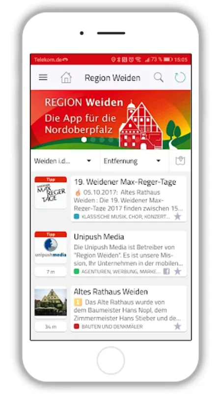 Region Weiden for Android - Explore Northern Bavaria