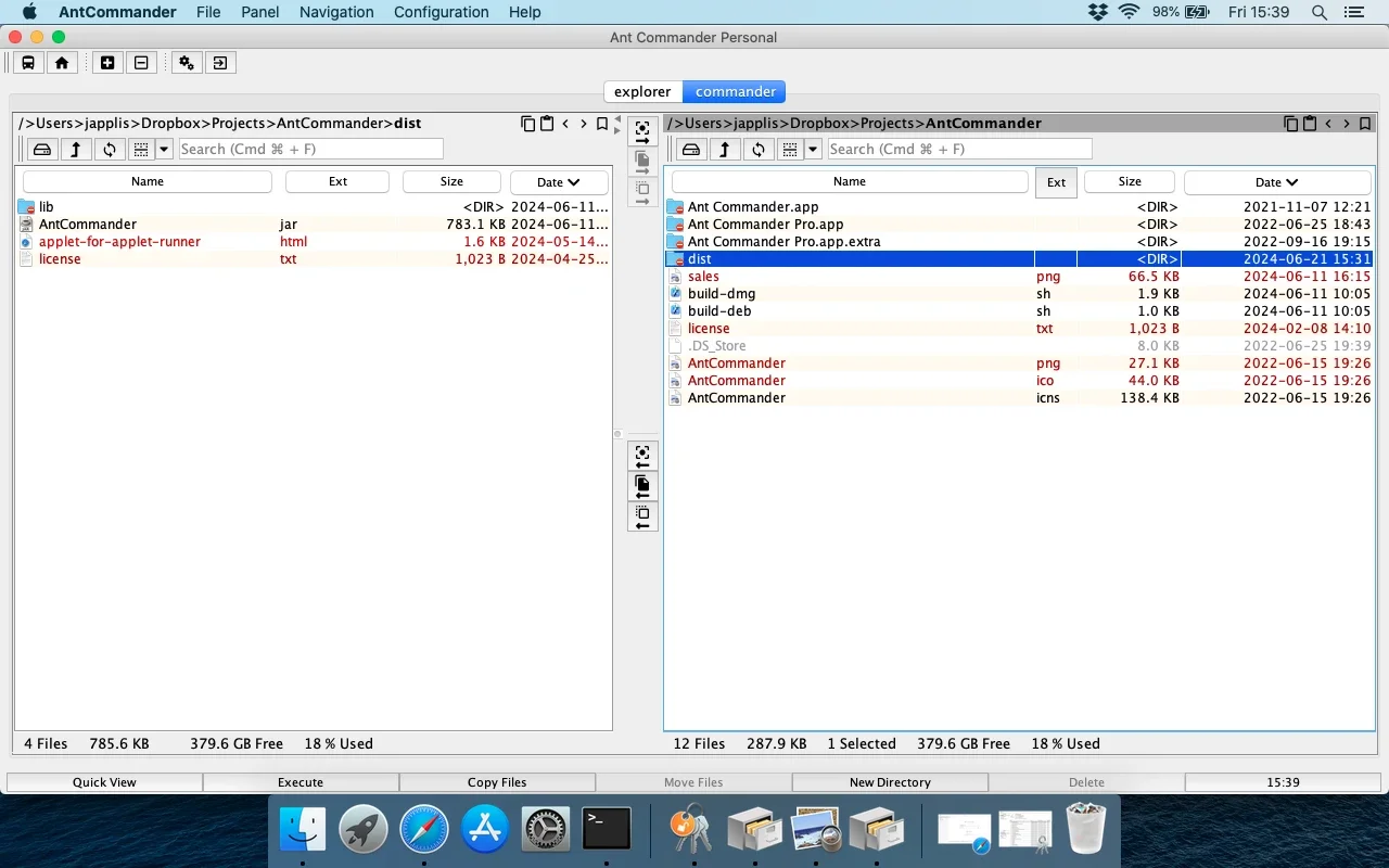 Ant Commander Personal for Mac - A Free Personal File Manager