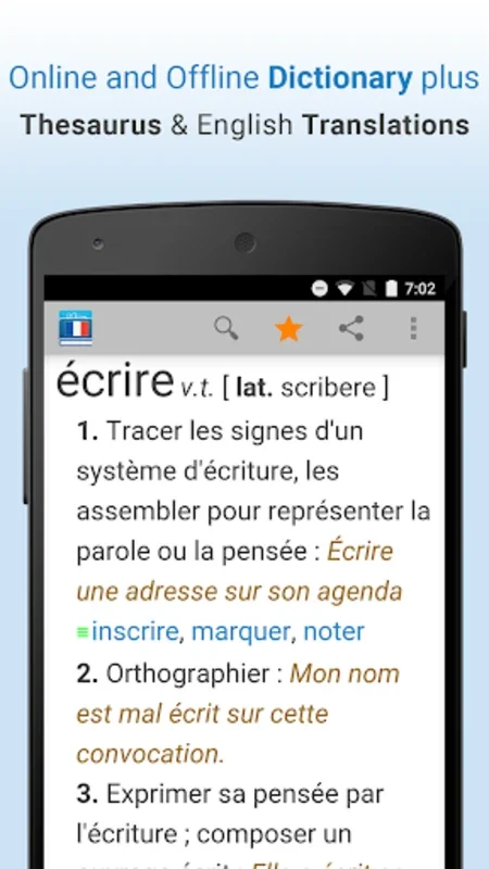 French Dictionary & Thesaurus for Android: Comprehensive Language Aid