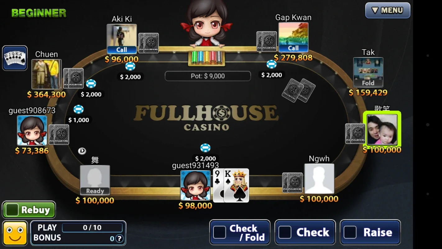 Full House Casino for Android - All-In-One Casino App