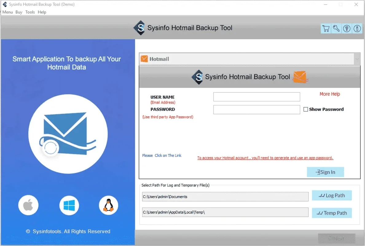 Hotmail Backup Tool for Windows - Secure Your Emails