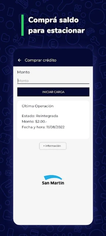 SEM San Martín for Android - Streamlined Parking