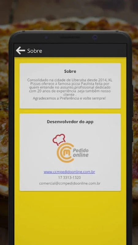 KL Pizza for Android - Order Pizza with Ease