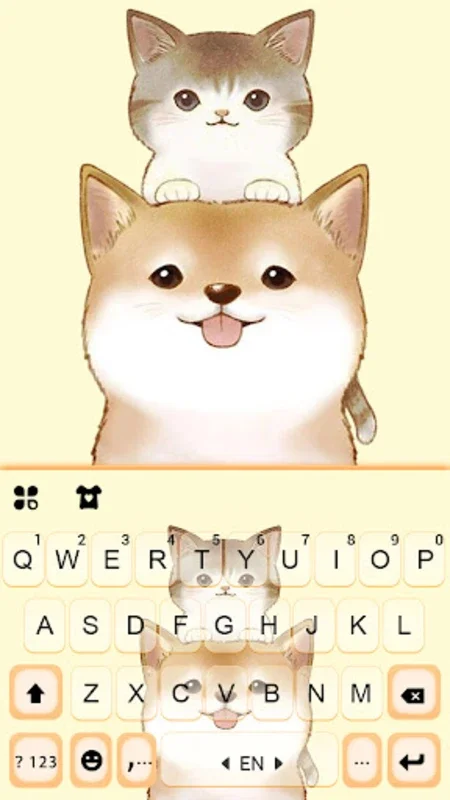 Adorable Akita Kitty Keyboard for Android - Customize Typing