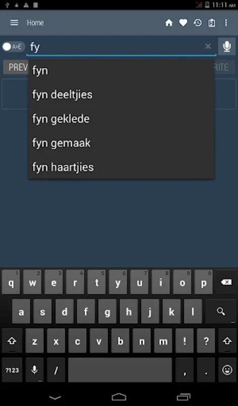 Afrikaans Dictionary for Android - A Multifunctional Language Tool