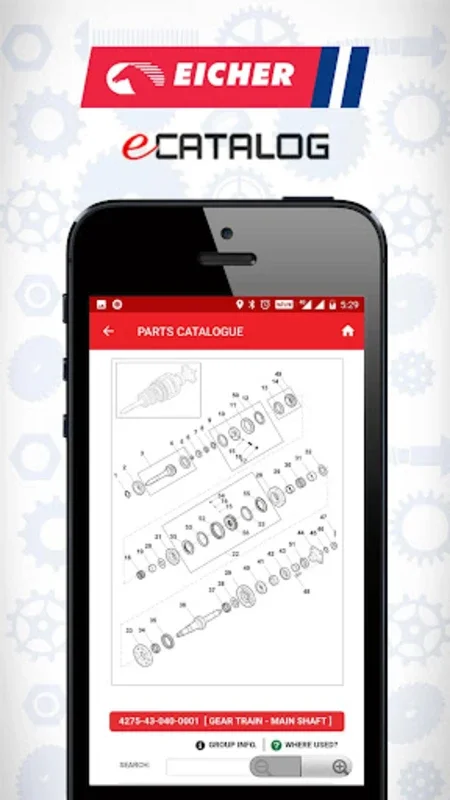 Eicher eCATALOG for Android - Streamlined Parts Search