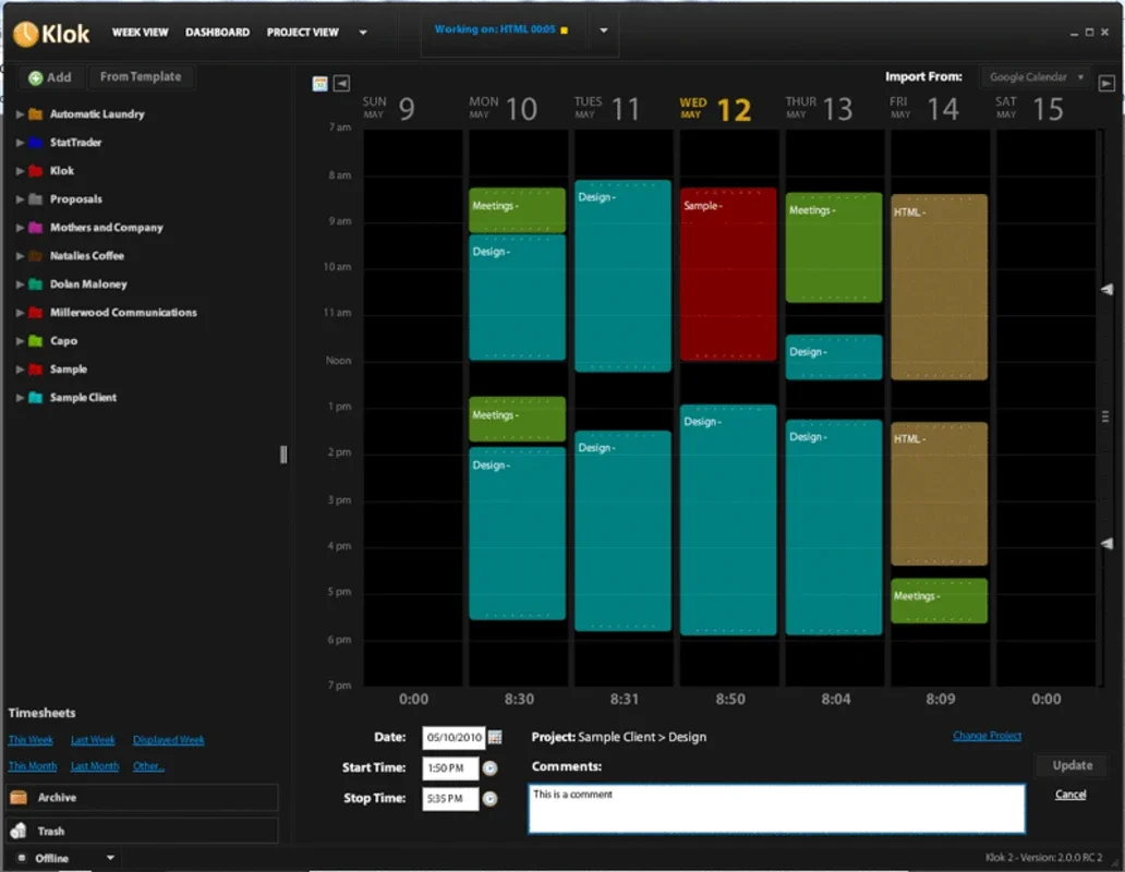 Klok for Windows - Optimize Your Time