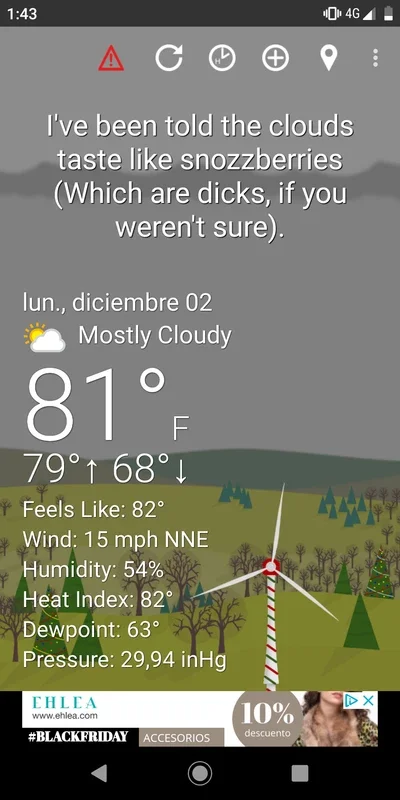 What The Forecast for Android - Check Global Weather Easily