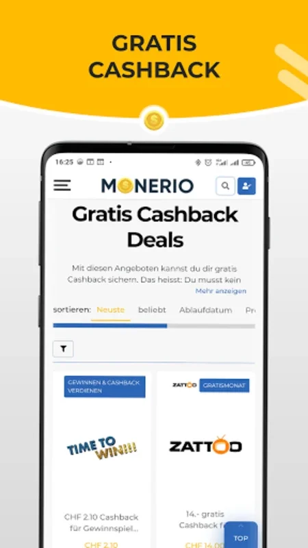 Monerio for Android: Maximize Savings with Cashback