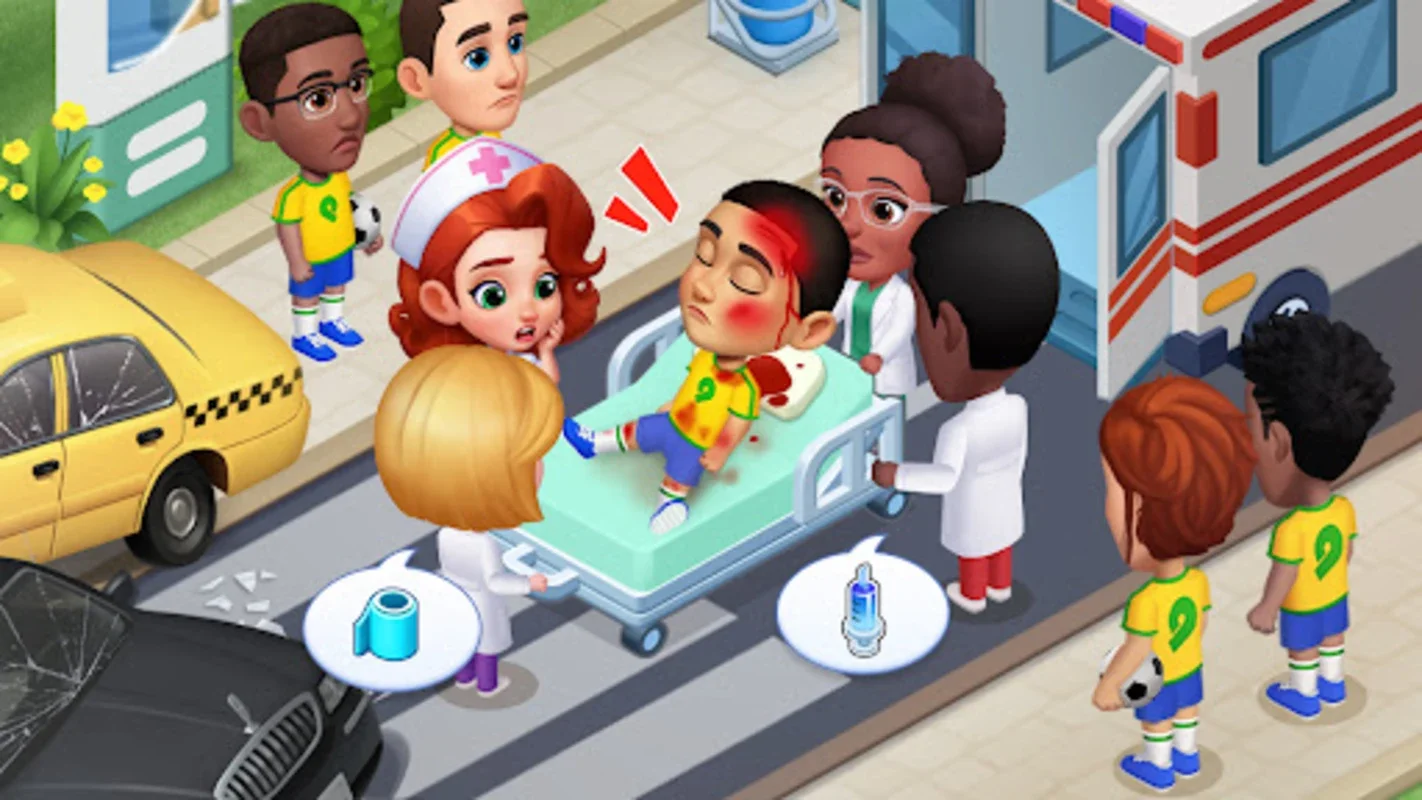 Hospital Frenzy for Android: Build and Manage Your Hospitals