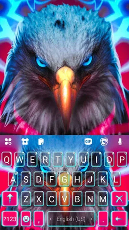 Angry Eagle Theme for Android - Customizable Keyboard