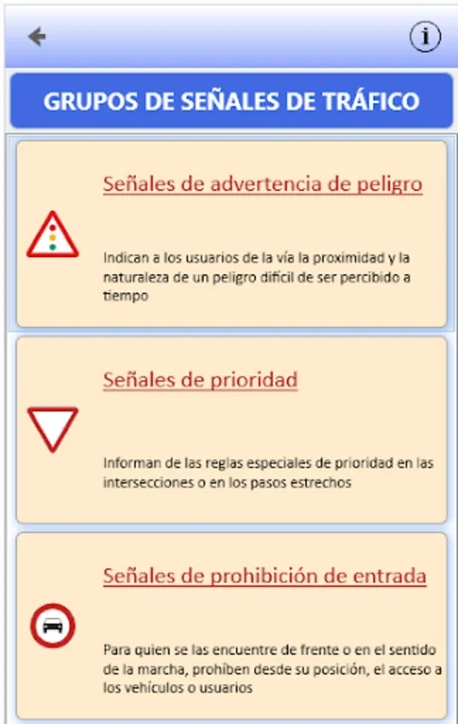 MilSeñales: Señales de tráfico for Android - Master Spanish Traffic Signs